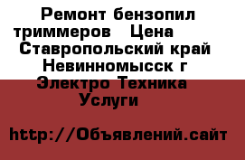 Ремонт бензопил триммеров › Цена ­ 500 - Ставропольский край, Невинномысск г. Электро-Техника » Услуги   